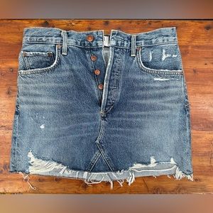 Agolde Denim Mini Skirt